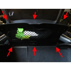 Audi A3 8P Sportback parcel shelf clothes net and hanger adaptor 