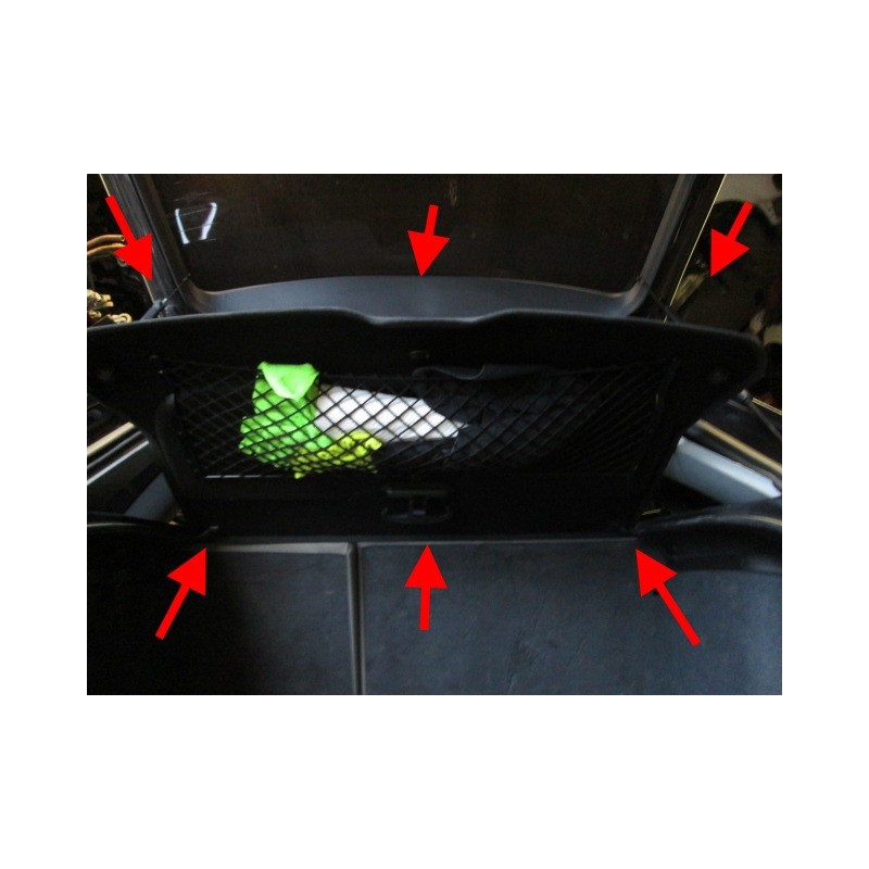 Audi A3 8P Sportback parcel shelf clothes net and hanger adaptor 
