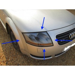 Audi TT Grey Xenon Headlights 