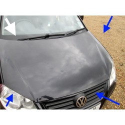 Bonnet - Polo mk7 Black 