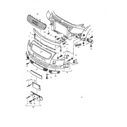 Audi TT front bumper - Blue