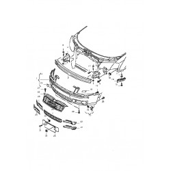 A3 Bumper S line - Silver 8P