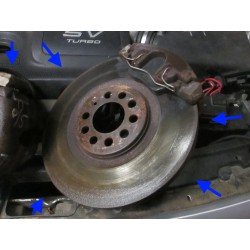 Audi TT 225BHP Brake Calipers discs carriers hoses pads