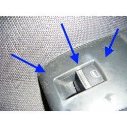 Audi A3 Aluminium window switches