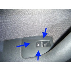 Audi A3 Aluminium window switches