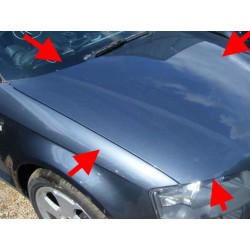 Audi A3 Bonnet - GREY METALLIC - 8P