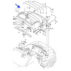 Audi TT GENUINE BLACK Convertible frame softop hood 