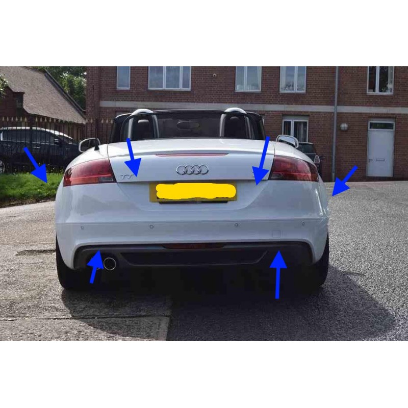 AUDI TT S LINE IBIS WHITE ORIGINAL REAR BUMPER