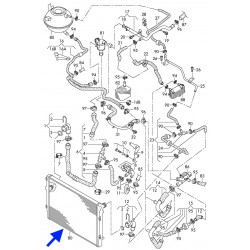 Audi TTS MK2  front panel radiator pack - original