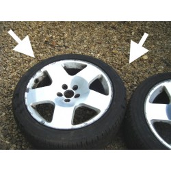 Audi TT 17" FAT 5 ORIGINAL tyres wheels