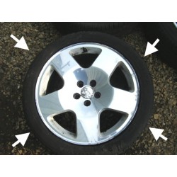 Audi TT 17" FAT 5 ORIGINAL tyres wheels