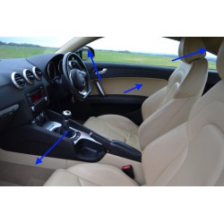 Audi TT BLACK Interior trim conversion package - mk2