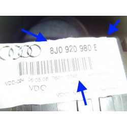 Audi TT BWA ECU lockset SPEEDO 2x REMOTE KEY 