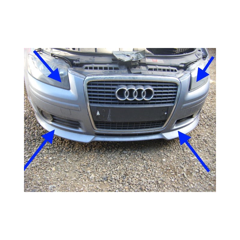 AUDI A3 sportback original genuine S LINE front bumper complete grille foglights