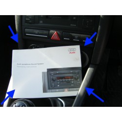 AUDI A3 Double din dashboard symphony cd stereo tape stereo cage manual 