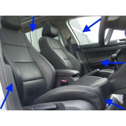 Vw Golf Mk6 Estate 5dr Heated Full Black Leather Electric Seats Interior