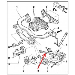 Passenger upper rear control arm (S3 - facelift)