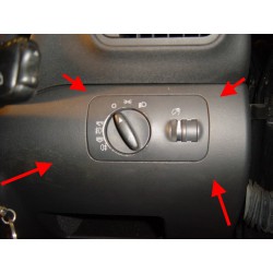 Headlight control switch (S3 - facelift)