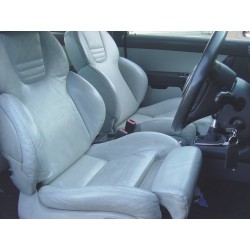 S3 Recaro Grey Electric Leather Seats