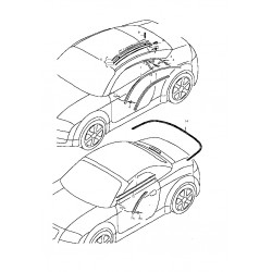 Roof moulding driver (TT - silver)